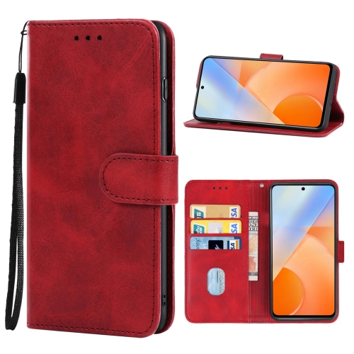 

For vivo iQOO Z5 Leather Phone Case(Red)