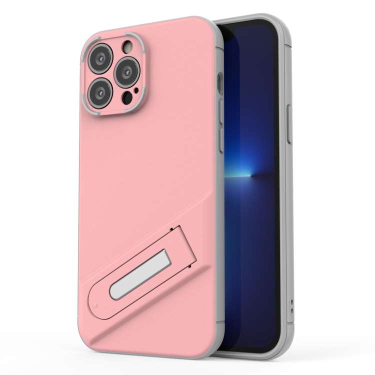 

Invisible Holder TPU + PC Phone Case For iPhone 13 Pro Max(Pink)