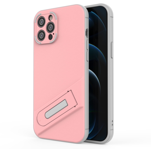 

Invisible Holder TPU + PC Phone Case For iPhone 12 Pro Max(Pink)