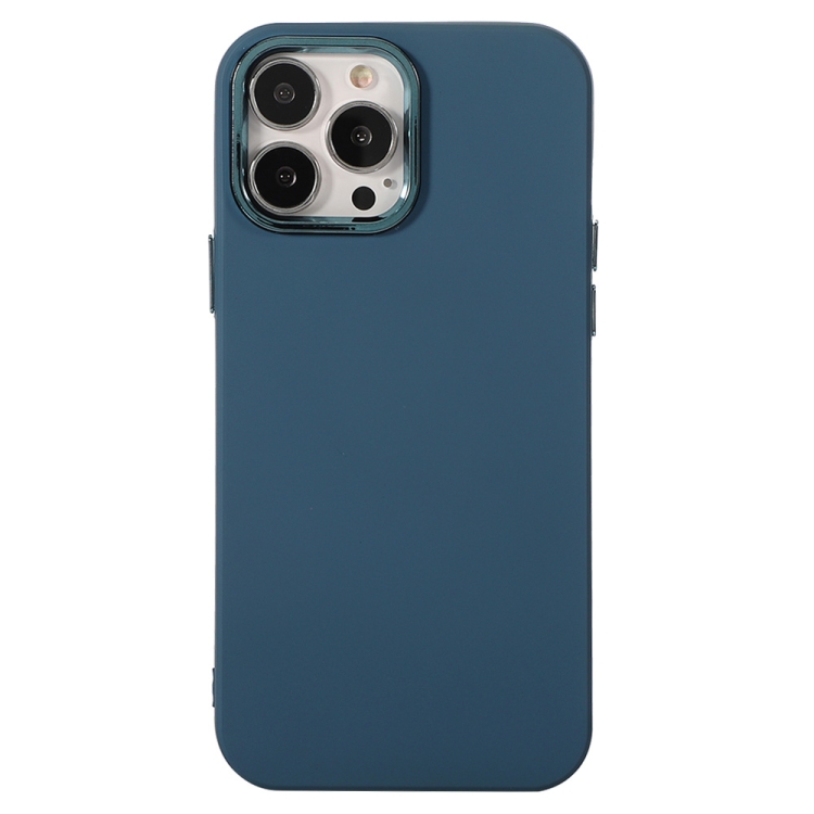 

For iPhone 11 Pro Max Electroplated Silicone Phone Case (Blue)