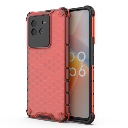 

For vivo iQOO Neo6 5G China Shockproof Honeycomb PC + TPU Protective Case(Red)
