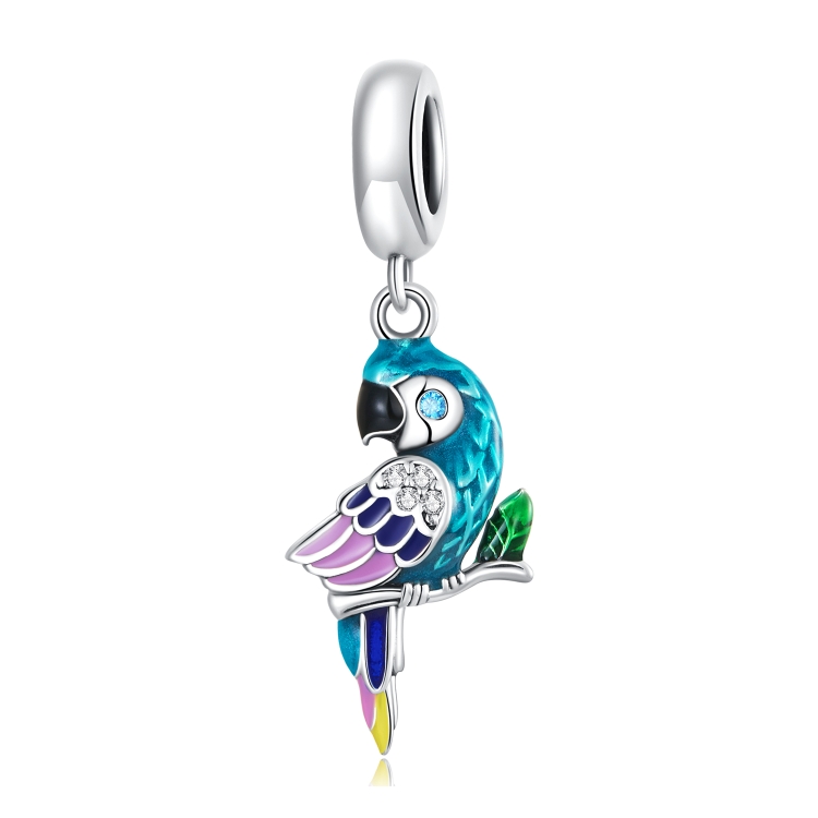 

S925 Sterling Silver Parrot Pendant DIY Bracelet Necklace Accessories