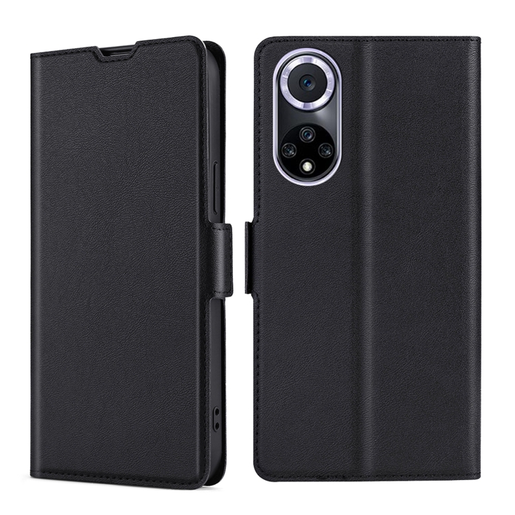 

For Huawei nova 9 Ultra-thin Voltage Side Buckle Leather Phone Case(Black)