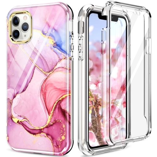 

360 Full Body Painted Phone Case For iPhone 11 Pro Max(Marble L13)