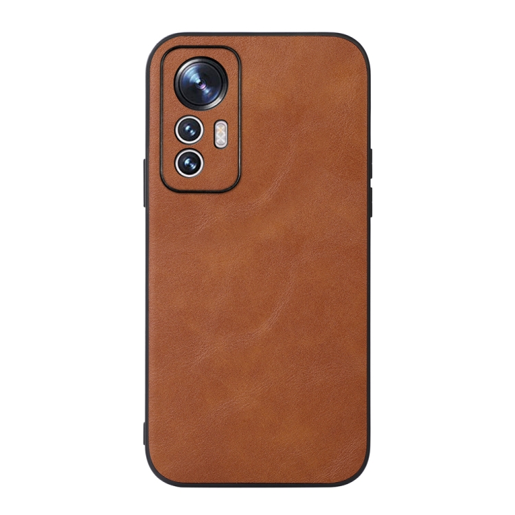 

For Xiaomi 12 Lite Cowhide Texture PU Phone Case(Brown)