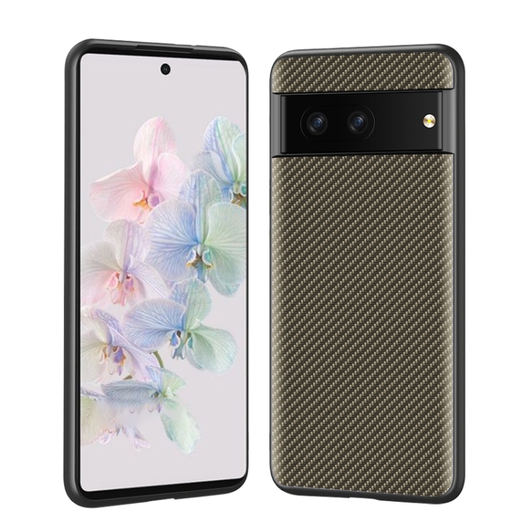 

For Google Pixel 7 Pro 5G Ultra-thin Carbon Fiber Texture Printing Phone Case(Gold)