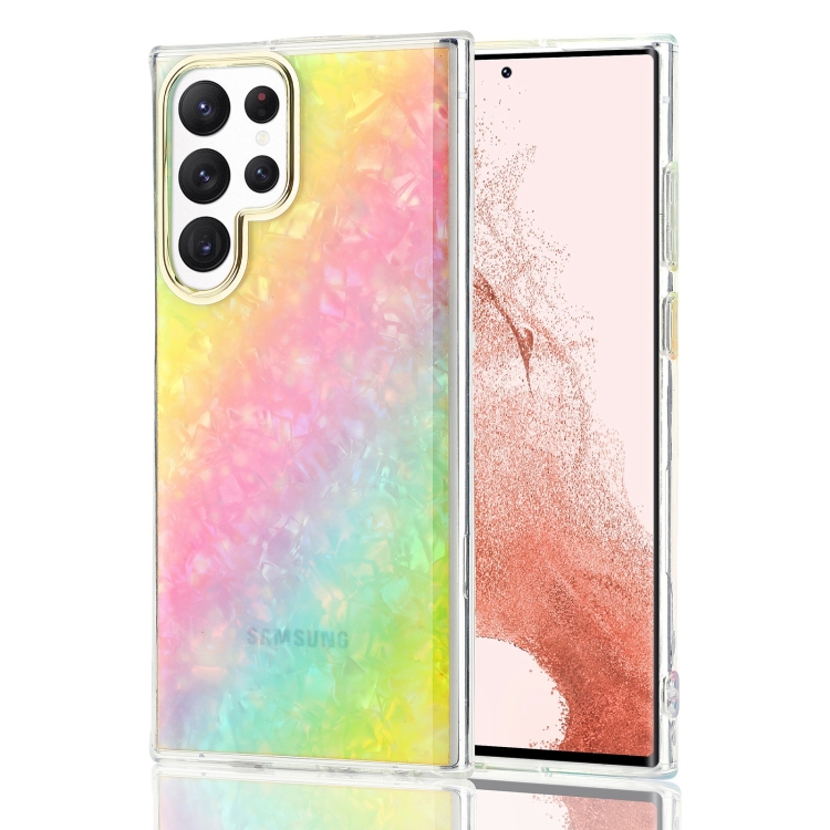 

For Samsung Galaxy A51 4G Colorful Shell Texture TPU Phone Case(Y1)