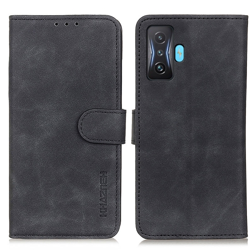 

For Xiaomi Poco F4 GT 5G KHAZNEH Retro Texture Horizontal Flip Leather Phone Case(Black)