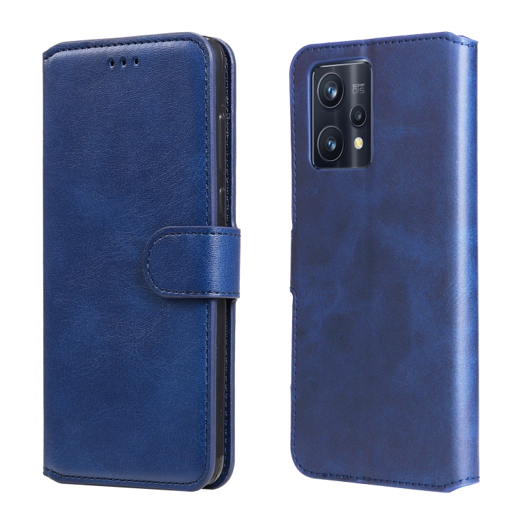 

For OPPO Realme 9 Pro+ Classic Calf Texture Flip Leather Case(Blue)