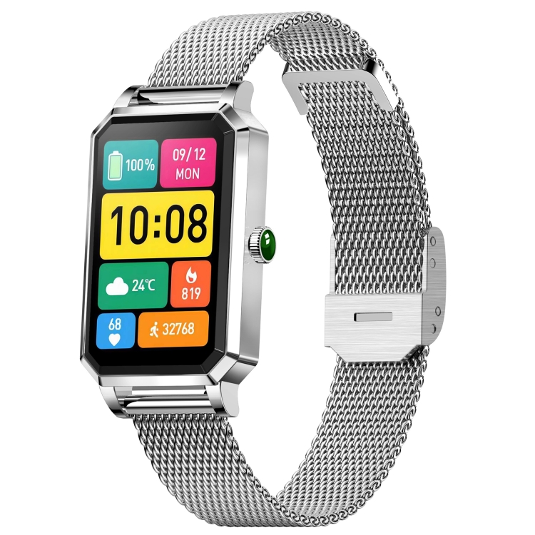 

NX2 1.13 inch Color Screen Women Smart Watch, Support Physiological Reminder / Heart Rate Monitoring(Silver)