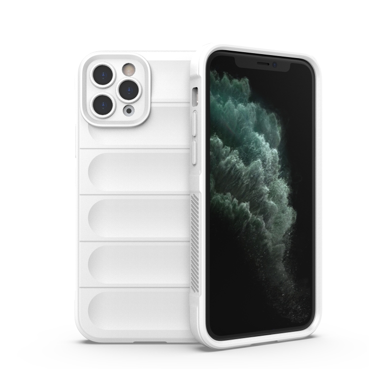 

Magic Shield TPU + Flannel Phone Case For iPhone 11 Pro(White)