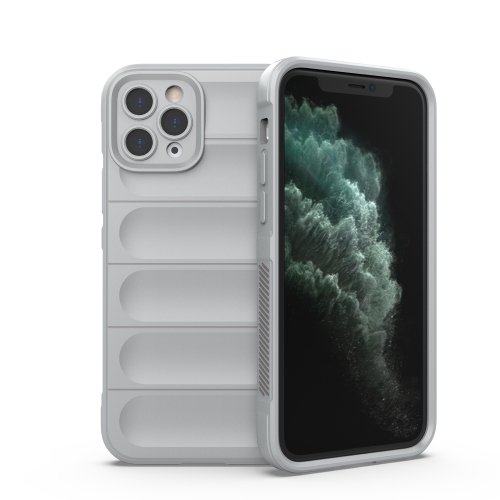 

Magic Shield TPU + Flannel Phone Case For iPhone 11 Pro Max(Grey)