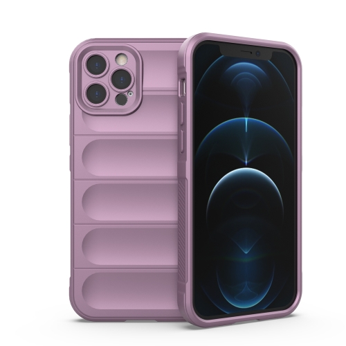 

Magic Shield TPU + Flannel Phone Case For iPhone 12 Pro(Purple)