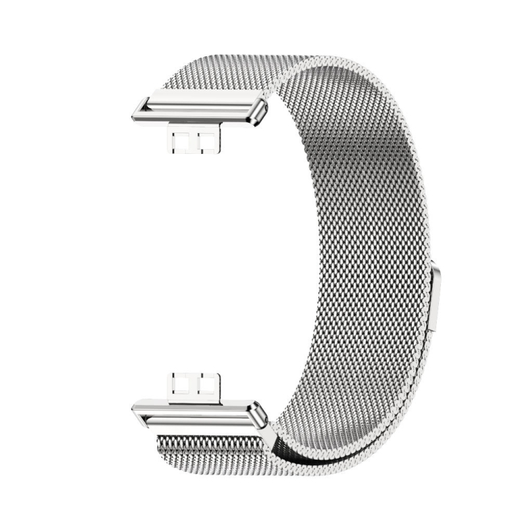 

For Huawei Watch Fit Mijobs Milan Magnetic Stainless Steel Watch Band(Silver)