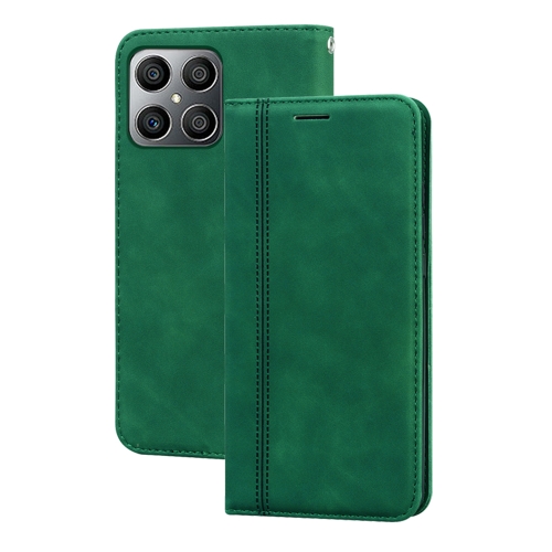 

For Honor X8 / X30i Frosted Business Magnetic Flip Leather Phone Case(Green)