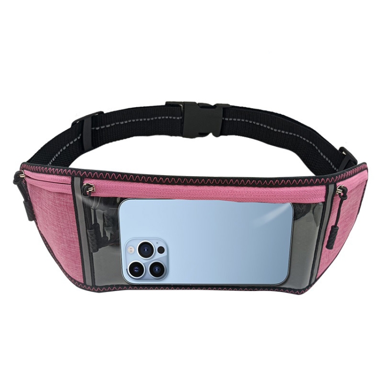 

Transparent View Sports Waist Bag Pouch(Pink)