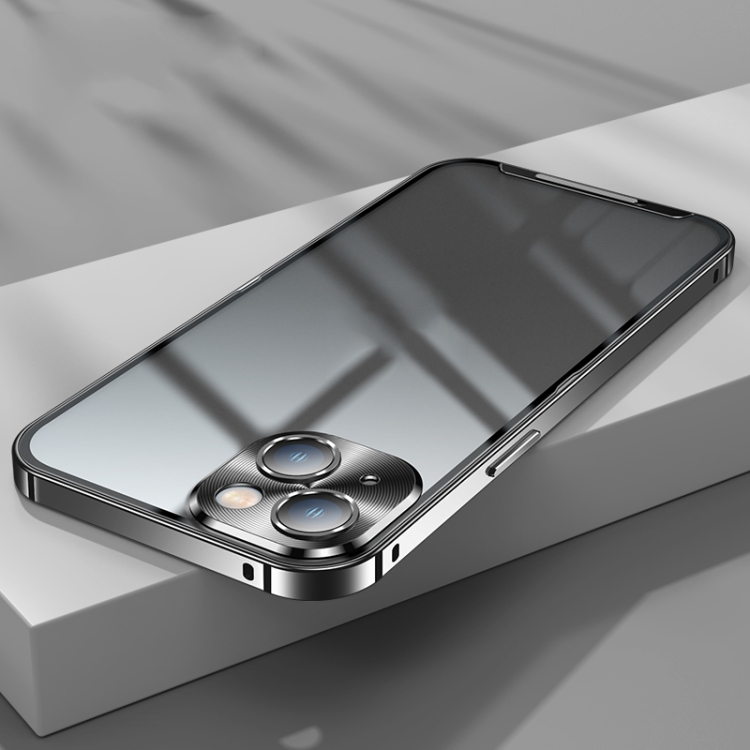 

Frosted Metal Phone Case For iPhone 12(Black)