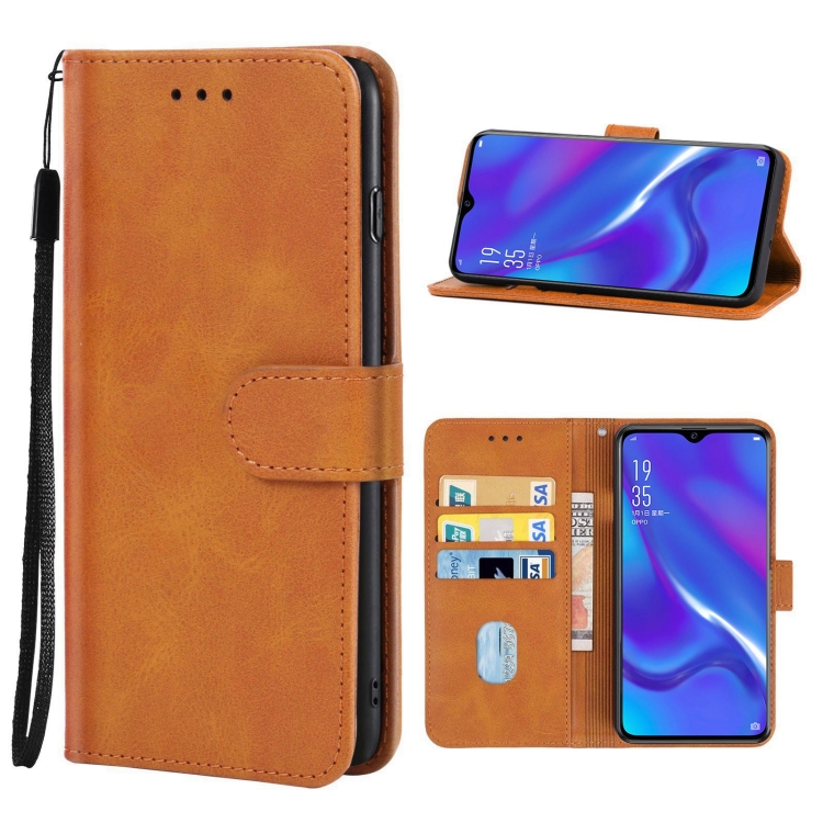 

For OPPO RX17 Neo Leather Phone Case(Brown)
