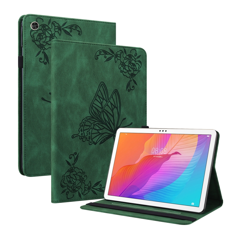 For Huawei MatePad T 10 / T 10s / Honor Pad 6 / X6 Embossed Smile Flip Tablet Leather Case Khaki - View #11