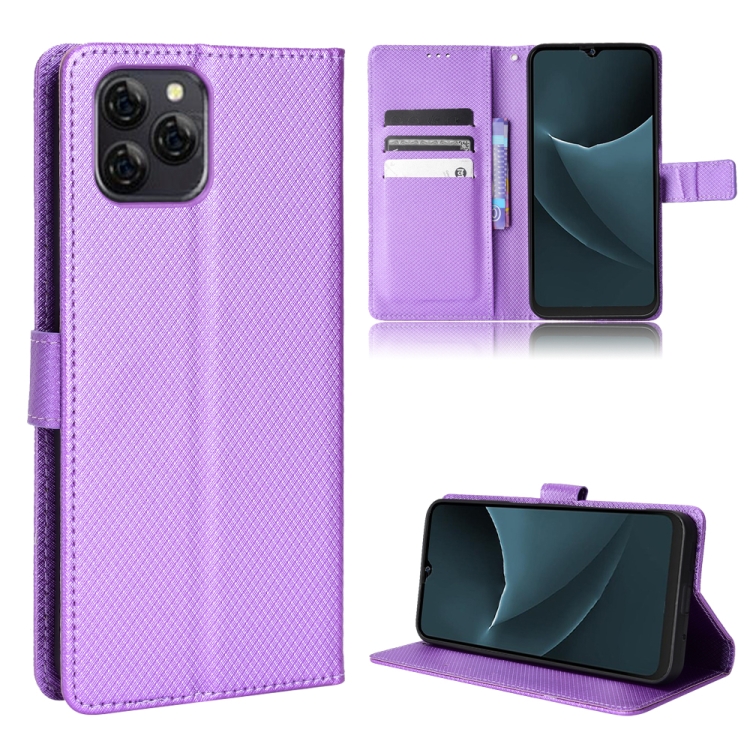 

For Blackview A95 Diamond Texture Leather Phone Case(Purple)