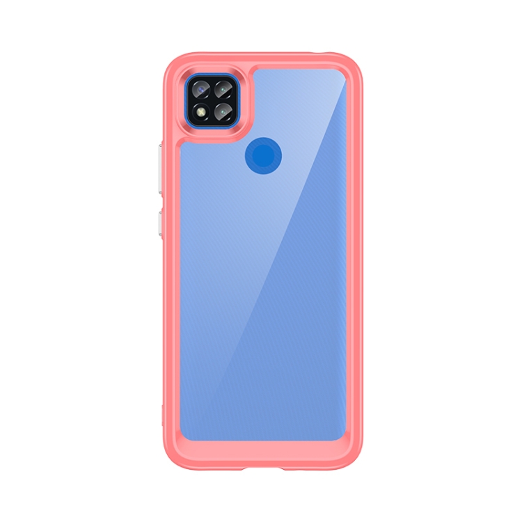 

For Xiaomi Redmi 10A Colorful Series Acrylic + TPU Phone Case(Red)