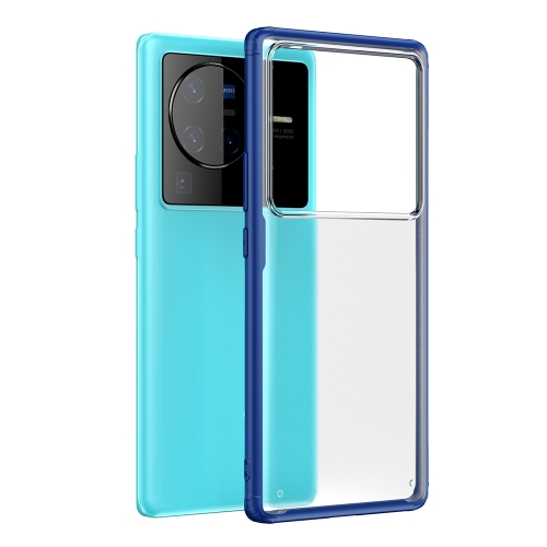 

For vivo X80 Pro Four-corner Shockproof TPU + PC Phone Case(Blue)