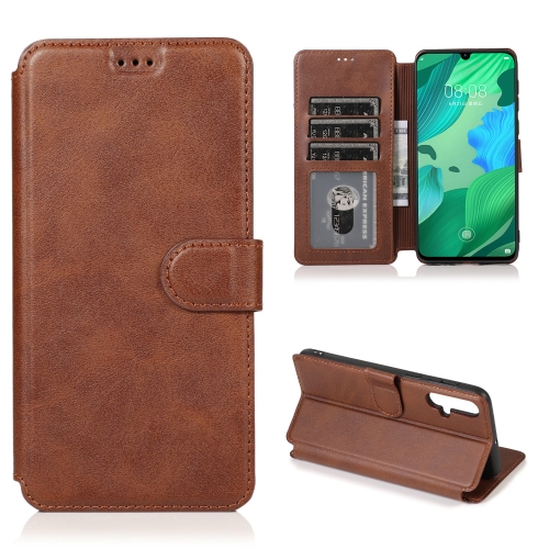 

For Huawei nova 5 Shockproof PU + TPU Leather Phone Case(Brown)