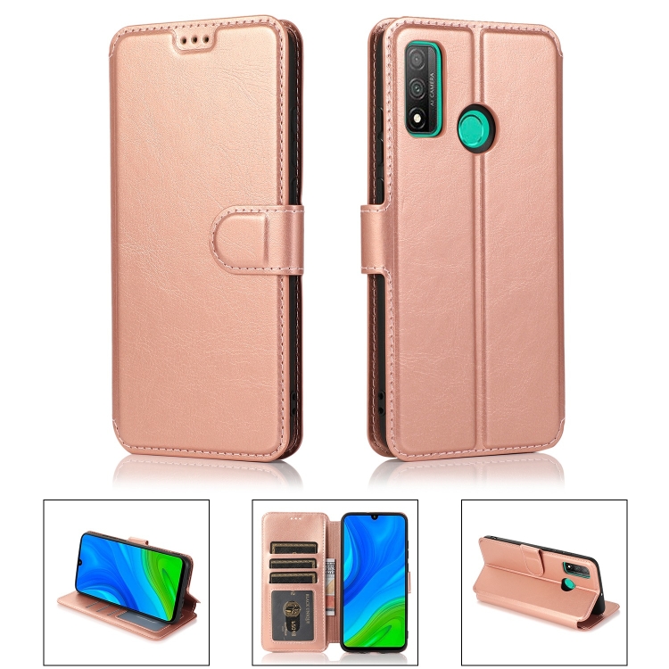 

For Huawei P Smart 2020 Shockproof PU + TPU Leather Phone Case(Rose Gold)