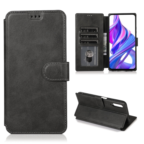 

For Honor 9X Shockproof PU + TPU Leather Phone Case(Black)