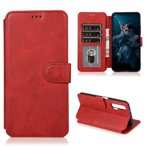 

For Honor 20 Pro Shockproof PU + TPU Leather Phone Case(Red)