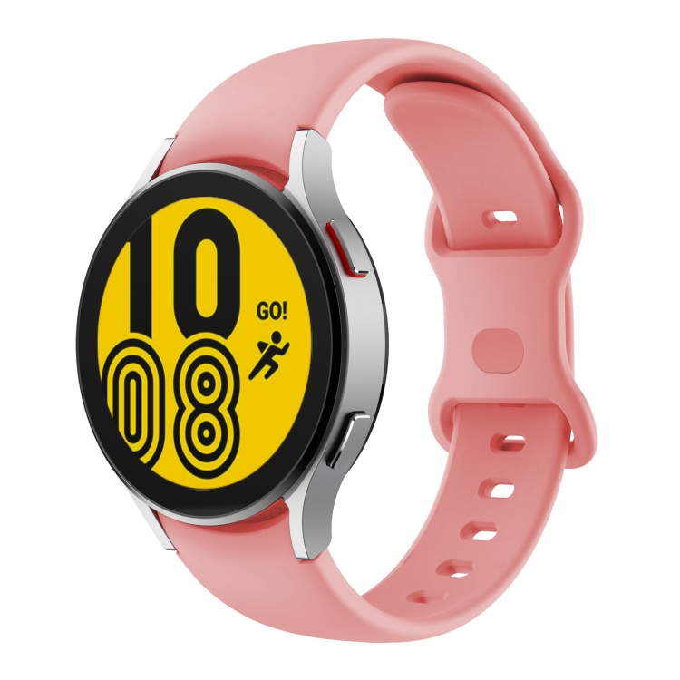 

For Samsung Galaxy Watch4 40/44mm Butterfly Buckle Silicone Watch Band(Pink)