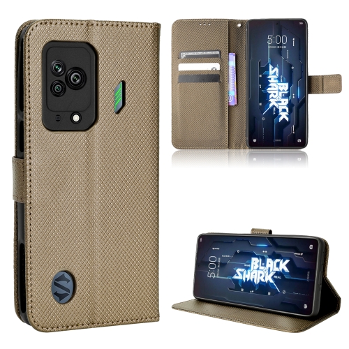 

For Xiaomi Black Shark 5 Diamond Texture Leather Phone Case(Brown)