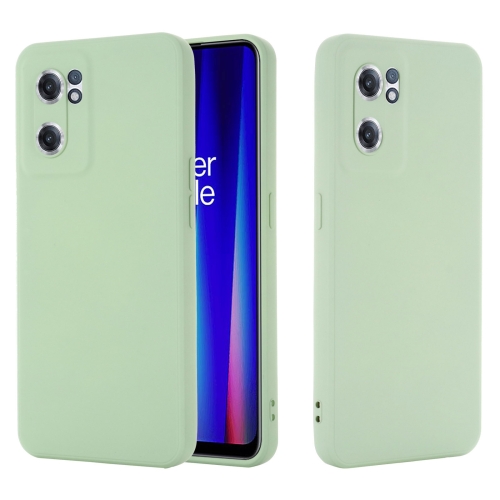 

For OnePlus Nord CE 2 5G Pure Color Liquid Silicone Shockproof Full Coverage Phone Case(Green)