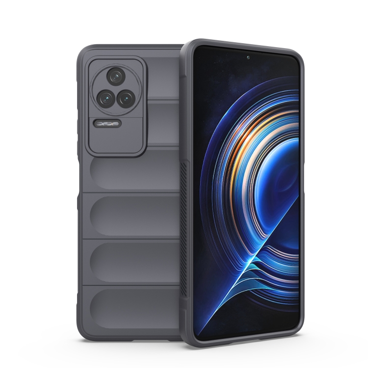 

For Xiaomi Redmi K50 Pro Magic Shield TPU + Flannel Phone Case(Dark Grey)