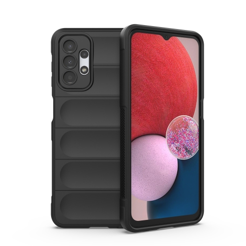 For Samsung Galaxy A13 5G / 4G Magic Shield TPU + Flannel Phone Case(Black)