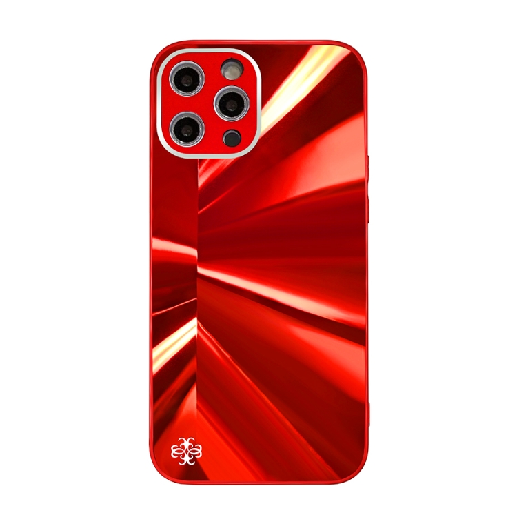 

Spotlight Texture TPU + Tempered Glass Phone Case For iPhone 11 Pro Max(Red)