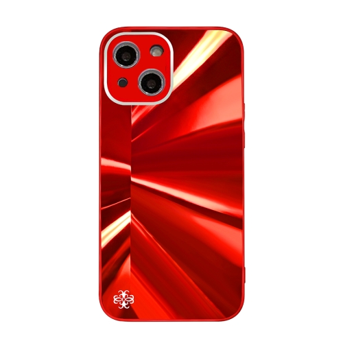 

Spotlight Texture TPU + Tempered Glass Phone Case For iPhone 13(Red)