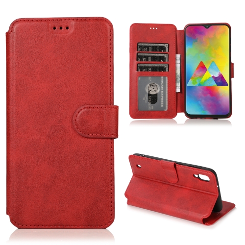 

For Samsung Galaxy M10 Shockproof PU + TPU Leather Phone Case(Red)