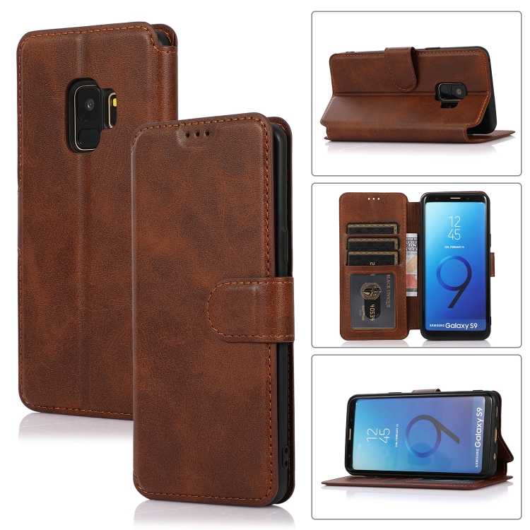 

For Samsung Galaxy S9 Shockproof PU + TPU Leather Phone Case(Brown)