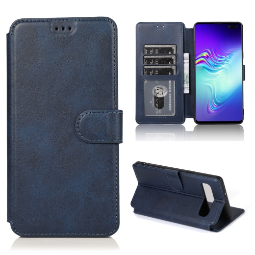 

For Samsung Galaxy S10 5G Shockproof PU + TPU Leather Phone Case(Blue)
