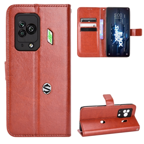 

For Xiaomi Black Shark 5 Retro Crazy Horse Texture Leather Phone Case(Brown)