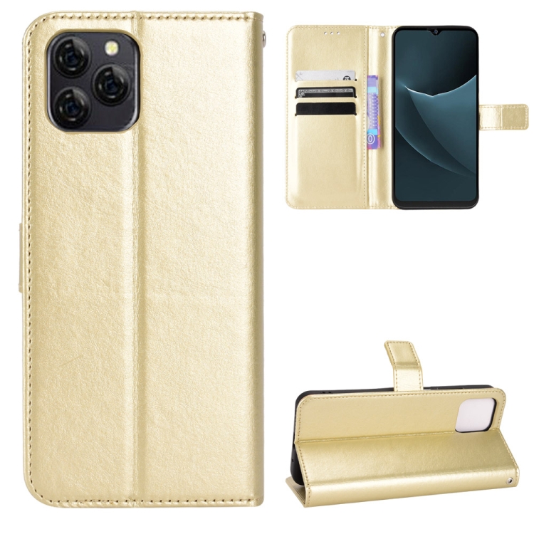 

For Blackview A95 Retro Crazy Horse Texture Leather Phone Case(Gold)