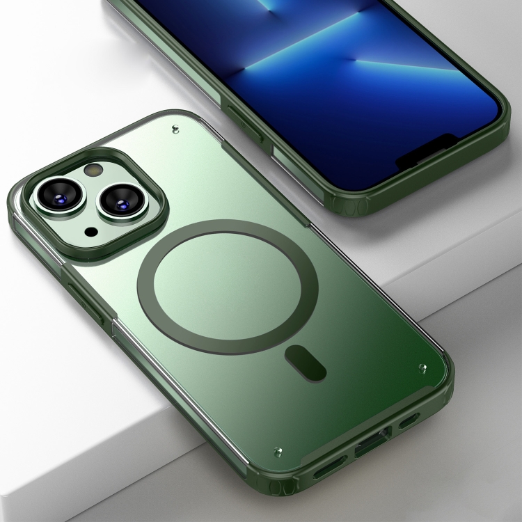 

Armor MagSafe Magnetic Phone Case For iPhone 13(Green)