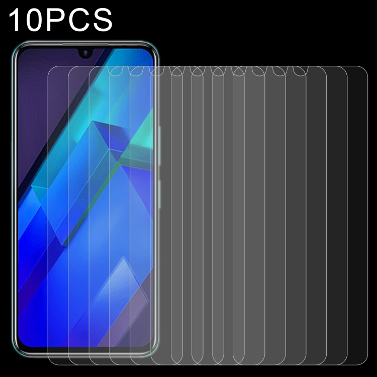 

10 PCS 0.26mm 9H 2.5D Tempered Glass Film For Infinix Note 12i