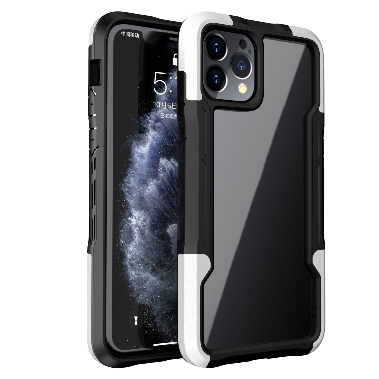

Armor Acrylic 3 in 1 Phone Case For iPhone 12(White)