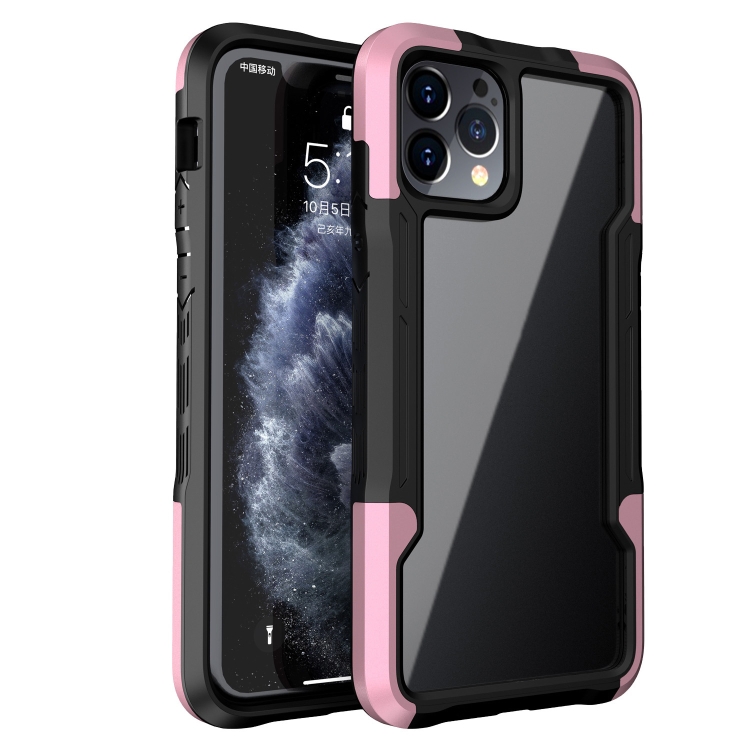 

Armor Acrylic 3 in 1 Phone Case For iPhone 11 Pro(Pink)