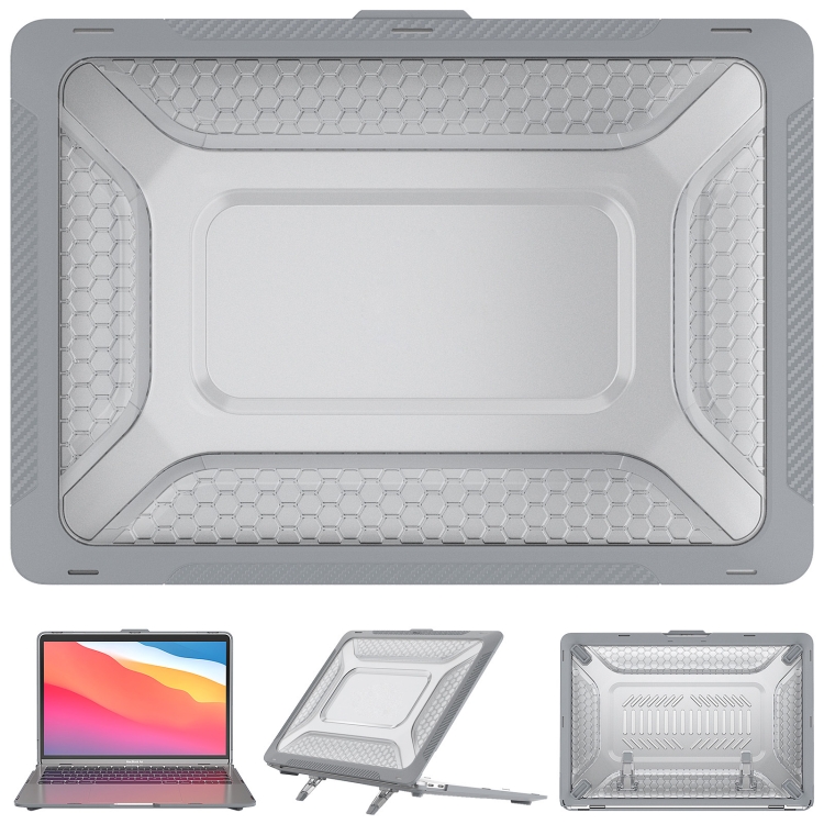 

TPU + PC Laptop Protective Case For MacBook Air 13.3 inch 2020 / 2018(Star Grey)