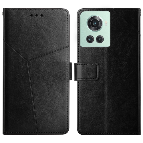 

For OnePlus 10R/ACE Y Stitching Horizontal Flip Leather Phone Case(Black)