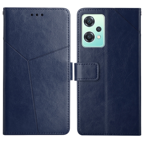 

For OnePlus Nord CE 2 Lite/Realme 9 Pro 5G/Realme V25 Y Stitching Horizontal Flip Leather Phone Case(Blue)