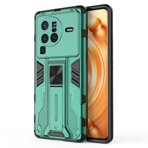 

For vivo X80 Pro Supersonic PC + TPU Shock-proof Phone Case(Green)